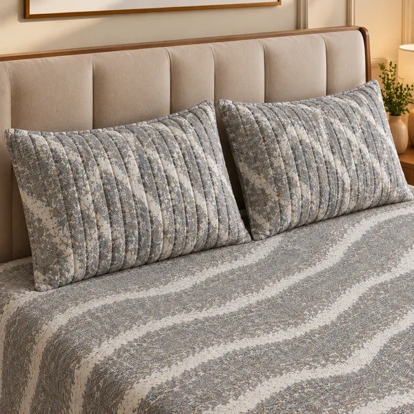 Cotton_|_King_Size_Bedsheet_|_2_Quilted_Pillow_Covers_|_Grey-_Vectra