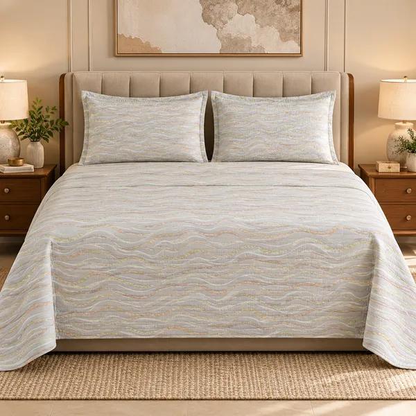 Cotton_|_King_Size_Bedsheet_|_2_Quilted_Pillow_Covers_|_Grey-_Vectra
