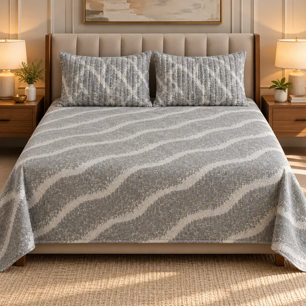 Cotton_|_King_Size_Bedsheet_|_2_Quilted_Pillow_Covers_|_Grey-_Vectra