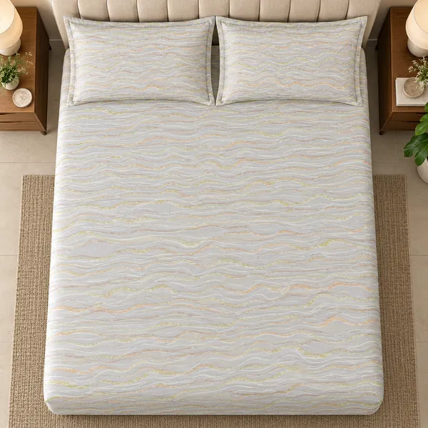 Cotton_|_King_Size_Bedsheet_|_2_Quilted_Pillow_Covers_|_Grey-_Vectra