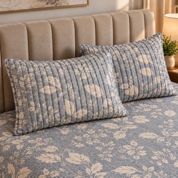 Cotton_|_King_Size_Bedsheet_|_2_Quilted_Pillow_Covers_|_Grey_|_-_Vectra