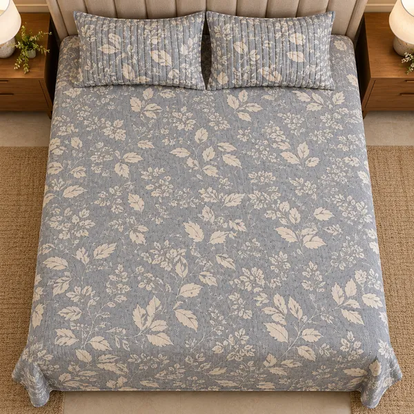 Cotton_|_King_Size_Bedsheet_|_2_Quilted_Pillow_Covers_|_Grey_|_-_Vectra