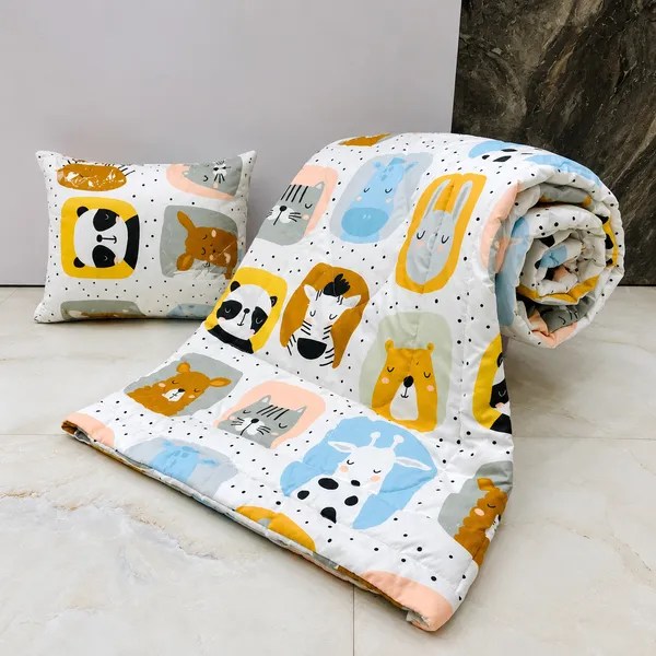 Cotton_Feel_|_Single_Bed_Size_Quilt_|_Kids_Quilt_|_White_With_Multi|_-_Dreamy_Hugs