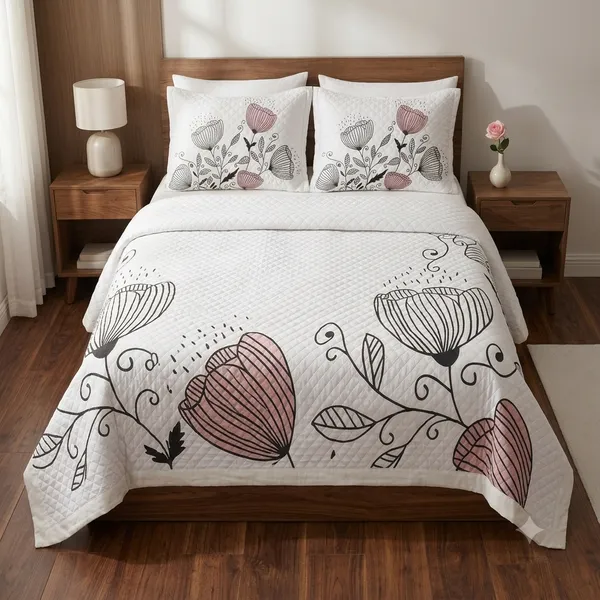 Elora_Quilted_Bedcover_With_Beautiful_Flowers_in_King_Size