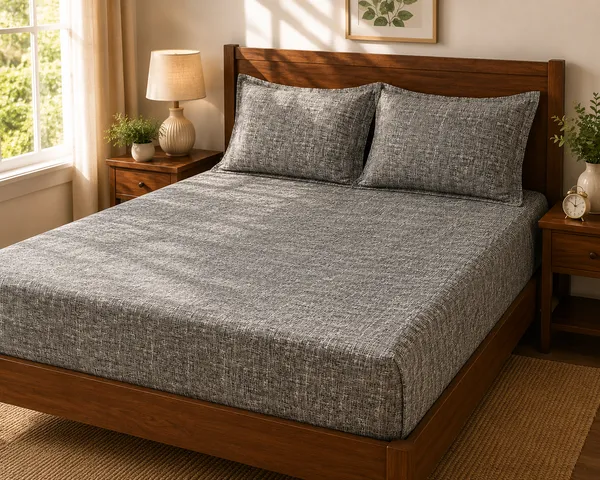 Gems_Aura_Fitted_-_Grey_Color_Fitted_Bedsheet