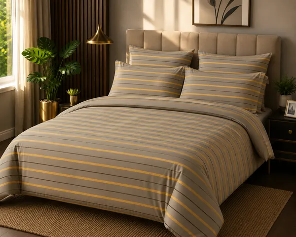 Gulmohar_-_Brown_Stripes_Super_King_Size_Bedsheet