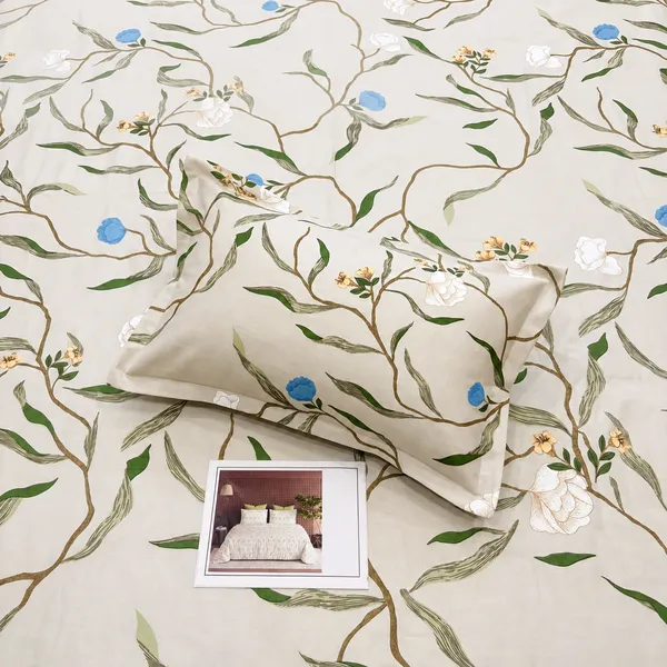 Gulmohar_-_Cream_With_Multi_King_Size_Bedsheet