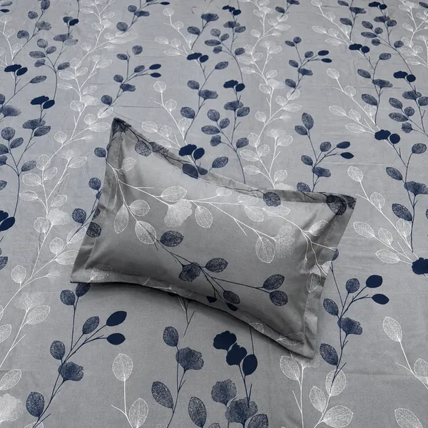 Glace_Cotton_|_Queen_Size_|_Flat_Bedsheet_|_Grey_Color_With_2_Pillow_Covers|_-_Gulmohar