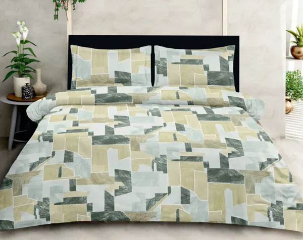 Cotton_|_Super_King_Size|_Flat_Bedsheet_|Multicolor_|_2_Pillow_Covers|_-_Sootra