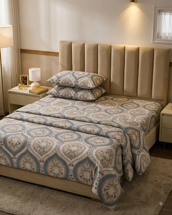 Lavanya_Collection_-_Grey_Pattern_Queen_Size_Bedsheet