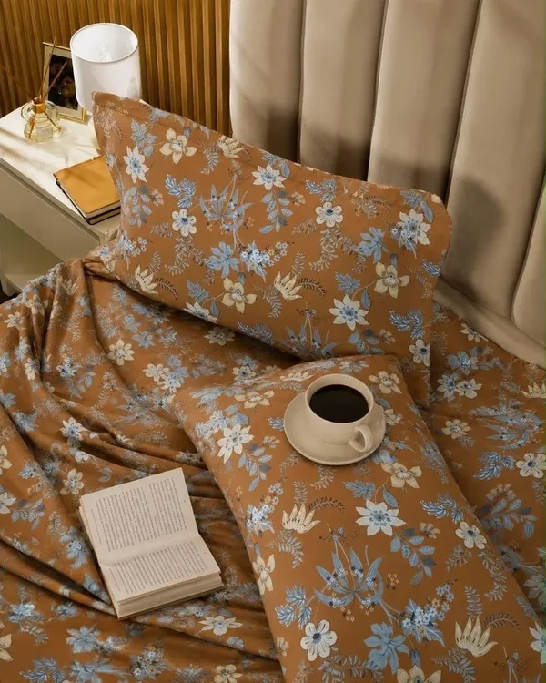 Lavanya_Collection_-_Mustard_Queen_Size_Bedsheet