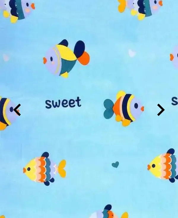 Cotton_Blend_|_Super_King_Size_|_Flat_Bedsheet_|_Blue_With_Little_Fish_Design_With_2_Pillow_Covers|_-_Little_Dreamers