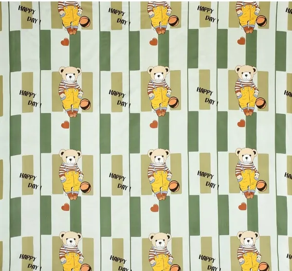 Little_Dreamers_-_Green_Color_With_Cute_little_Teddy_Super_King_Size_Cotton_Bedsheet