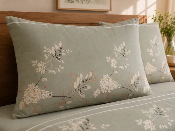 Glace_Cotton_|_Super_King_Size_|_Flat_Bedsheet_|_Green_With_2_Pillow_Covers_|_-_Sukoon