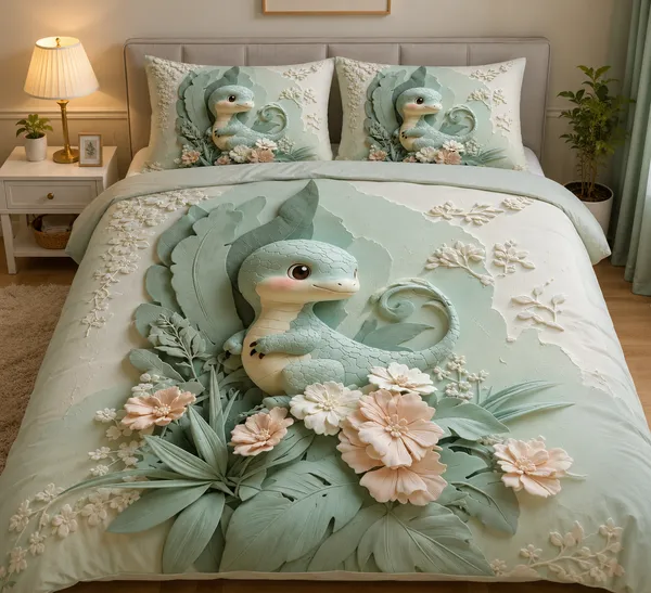 Glace_Cotton_|_Super_King_Size_|_Flat_Bedsheet_|_7D_Dracyn_Pastel_Dragon_Design_With_2_Pillow_Covers|_-_Little_Dreamers