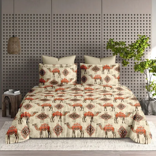 Cotton_|_Super_King_Size_|_Bedsheet_|_Multi_Color_With_2_Pillow_Covers_|_-_Sparsha