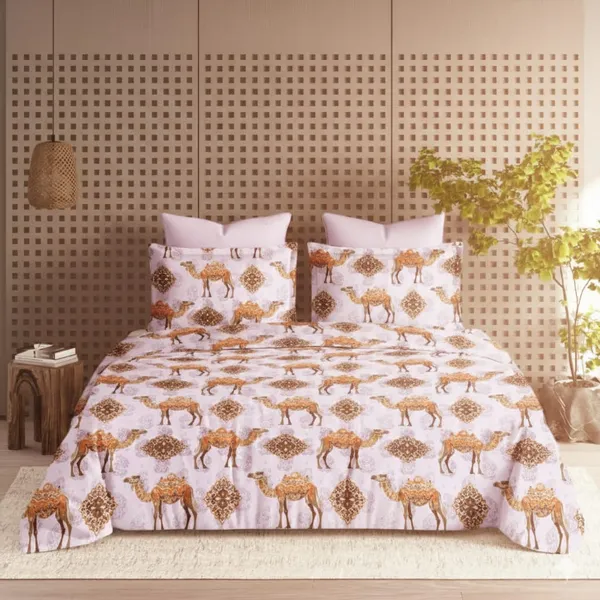 Cotton_|_Super_King_Size_|_Bedsheet_|_Purple_Color_With_2_Pillow_Covers_|_-_Sparsha