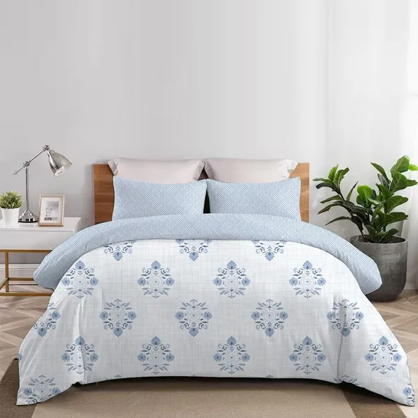 Multicolor_Cotton_Double_Bedsheet_And_Pillow_Cover_For_Home_And_Decor