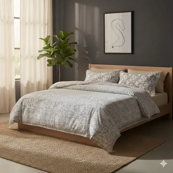 Cotton_|_Super_King_Size|_Flat_Bedsheet_|_White_With_Diffent_Pattern_Pillow_|_2_Pillow_Covers|_-_Aabha_Collection