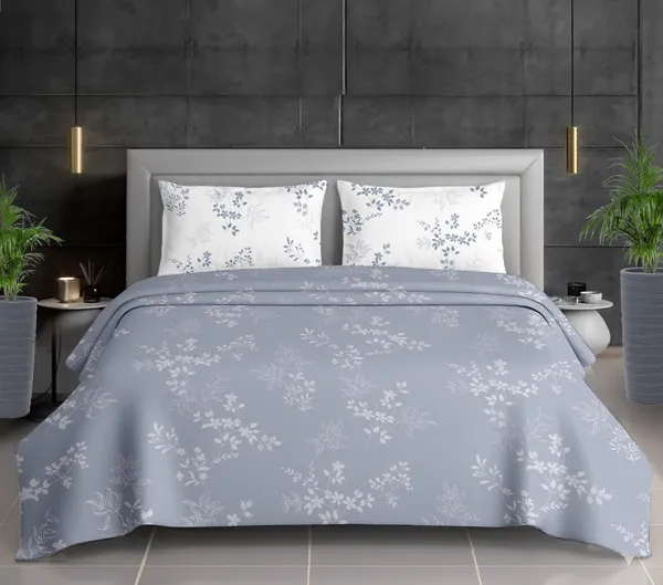 Grey_Cotton_Double_Bedsheet_And_Pillow_Cover_For_Home_And_Decor