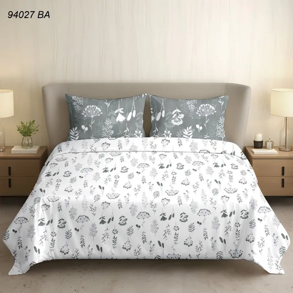 Cotton_|_Super_King_Size|_Flat_Bedsheet_|White_With_Grey_Contrast_|_2_Pillow_Covers|_-_Sootra