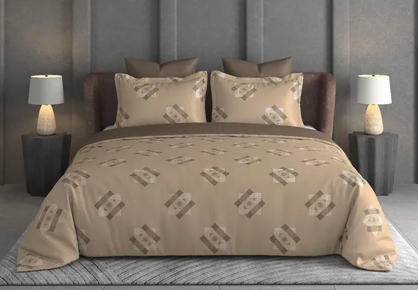 Cotton_|_Super_King_|_Flat_Bedsheet_|_Brown_|_2_Pillow_Covers|_-_Patra_Katha_Sangrah