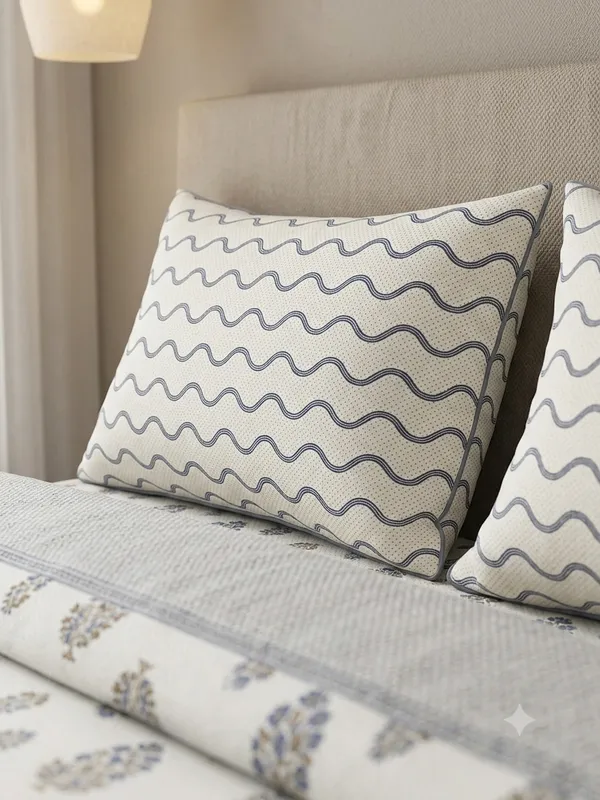 Nazakat_-_White_King_Size_Cotton_Bedsheet