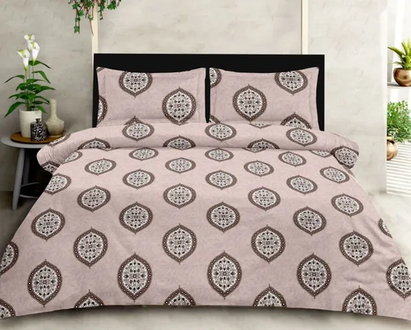 Cotton_|_Super_King_Size_|_Bedsheet_|_Pink_Color_With_2_Pillow_Covers_|_-_Sparsha