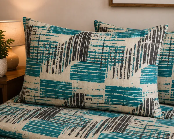 Cotton_|_Super_King_Size_|_Flat_Bedsheet_|_Green_Geometric_Design_With_2_Pillow_Covers|_-_Ojas_Collection