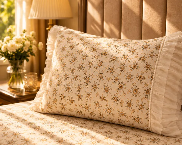 Cotton_|_Double_Bedshet_|_Cream_With_Design_With_Pearl_Lace_2_Pillow_Covers_|_-_Pearl_Lace_Collection