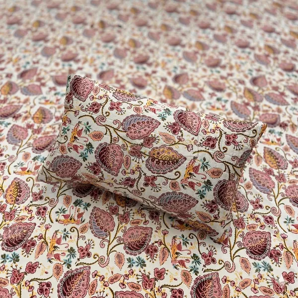 Pushkarni_-_Multi_colour_with_Padded_Pillow_Cover_Cotton_Bedsheet