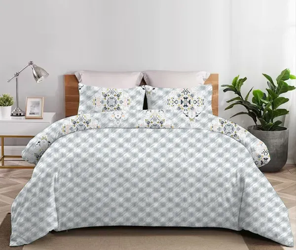White_Cotton_Double_Bedsheet_And_Pillow_Cover_For_Home_And_Decor