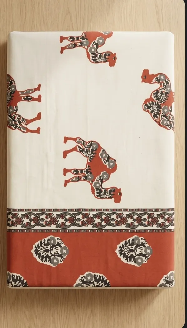 Cotton_|_King_Size_|_Flat_Bedsheet_|_Off_White_and_Brown_Print_With_2_Pillow_Covers|_-_Royal_Walk