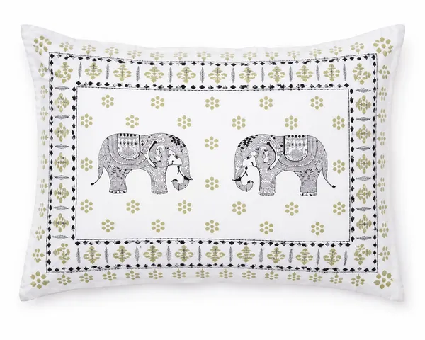 Royal_Walk-_White_with_Elephant_Print_King_Size_Bedsheet