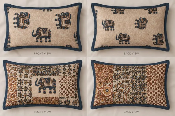 Cotton_|_King_Size_|_Flat_Bedsheet_|_Grey_With_Elephant_Print__With_2_Pillow_Covers|_-_Royal_Walk