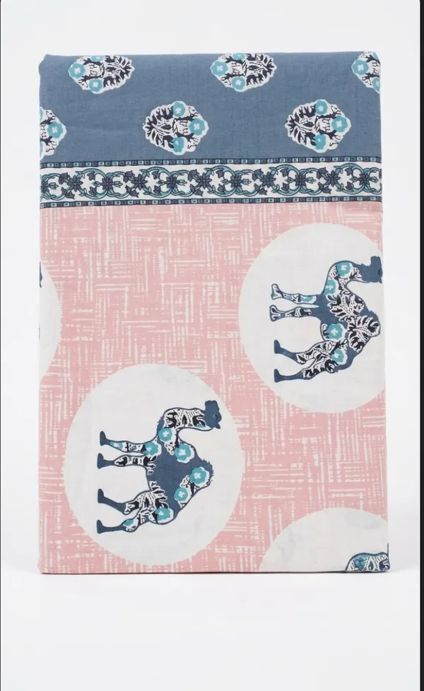 Cotton_|_King_Size_|_Flat_Bedsheet_|_Pink_and_Grey_With_2_Pillow_Covers|_-_Royal_Walk