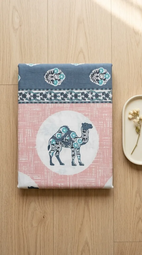 Cotton_|_King_Size_|_Flat_Bedsheet_|_Pink_and_Grey_With_2_Pillow_Covers|_-_Royal_Walk