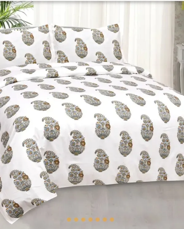 Star_loom_-_White_and_Yellow_Handblock_Super_King_Size_Cotton_King_for_Home_and_Decor