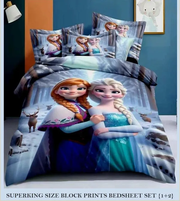 Cotton_Feel_|_Kids_Super_King_Size_|_Block_Print_With_2_Pillow_Covers_|_-_Tiny_Tales