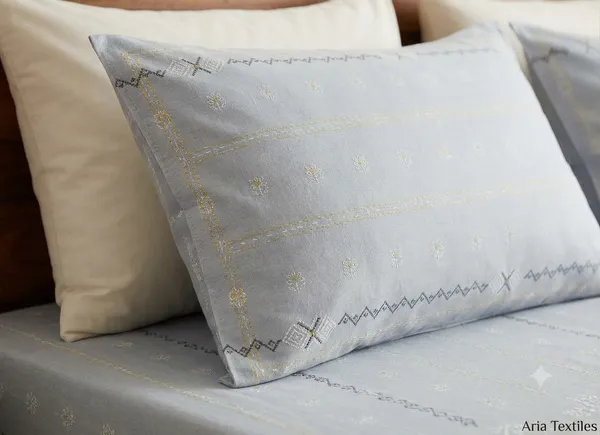 Cotton_|_Super_King_Size_|_Flat_Bedsheet_|_Multi_With_2_Pillow_Covers|_-_Utkarsh