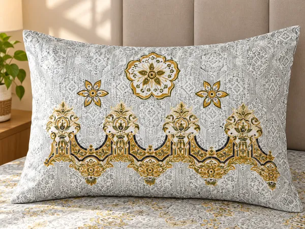 Cotton_|_Super_King_Size_|_Flat_Bedsheet_|_Multi_Color_With_2_Pillow_Covers|_-_Utkrisht