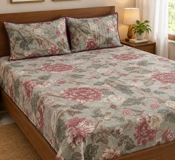 Cotton_|_Super_King_Size_|_Flat_Bedsheet_|_Mint_Green_With_2_Quilted_Pillow_Covers_|_-_Dharohar_Pushp_Vaibhav_Collection