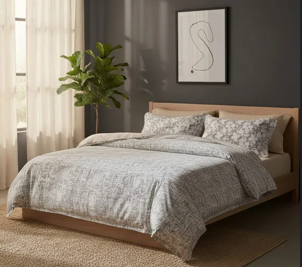 Cotton_|_Super_King_Size|_Flat_Bedsheet_|_White_With_Diffent_Pattern_Pillow_|_2_Pillow_Covers|_-_Aabha_Collection
