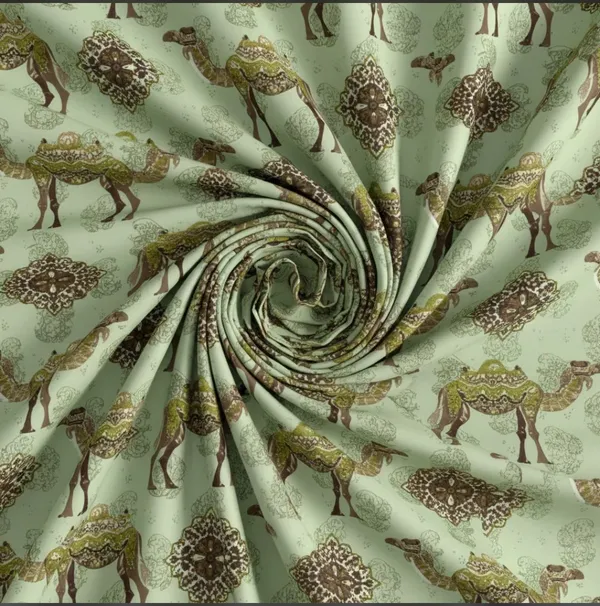 Cotton_|_Super_King_Size_|_Bedsheet_|_Green_Color_With_2_Pillow_Covers_|_-_Sparsha