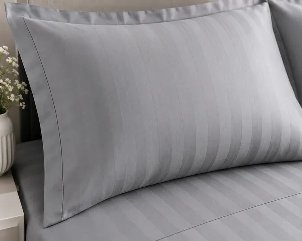Cotton_|_Super_King_Size|_Flat_Bedsheet_|_Silver_Grey_With_2_Pillow_Covers|_-_Chitrangi