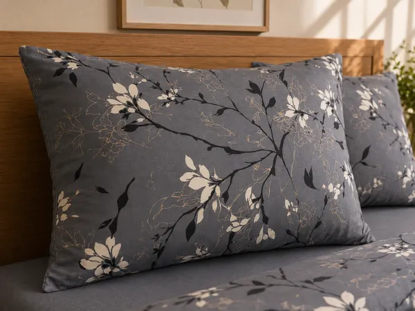 Sukoon_-_Grey_Super_King_Size_Bedsheet