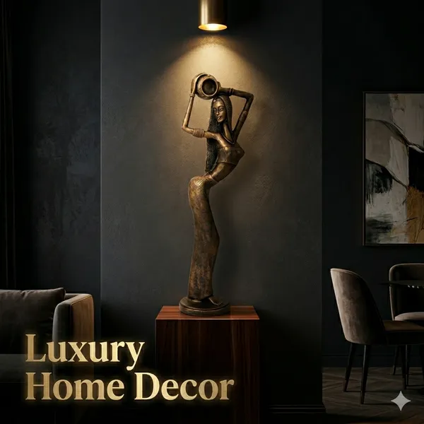 Bronze_Finish_Lady_with_Pot_Showpiece_|_Elegant_Woman_Figurine_Statue_|_Modern_Home_Decor_Item_for_Living_Room,_Office_&_Shelf_|_Premium_Polyresin_Decorative_Sculpture_(51.5_cm)
