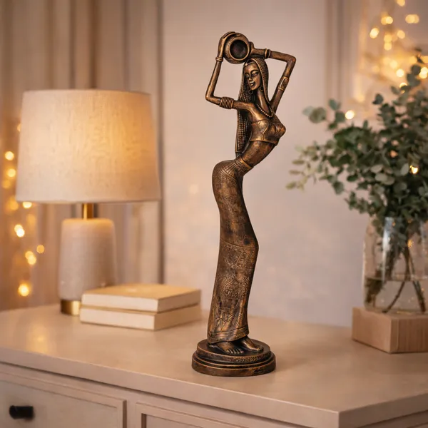 Bronze_Finish_Lady_with_Pot_Showpiece_|_Elegant_Woman_Figurine_Statue_|_Modern_Home_Decor_Item_for_Living_Room,_Office_&_Shelf_|_Premium_Polyresin_Decorative_Sculpture_(51.5_cm)