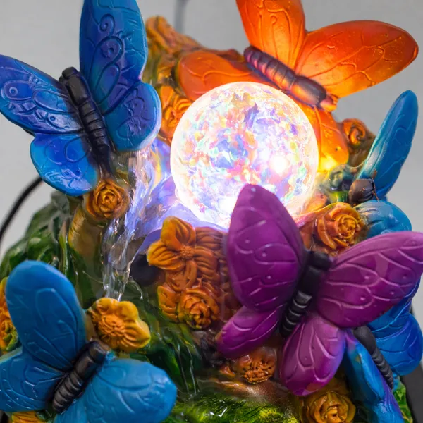 Multicolor_Indoor_Tabletop_Water_Fountain_With_Led_Crystal_Ball_&_Colorful_Butterflies_For_Home,_Office,_Living_Room_&_Meditation_Decor