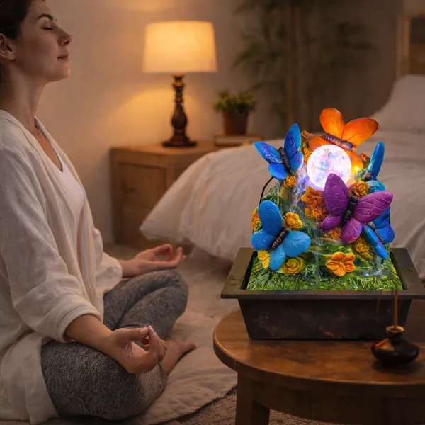 Multicolor_Indoor_Tabletop_Water_Fountain_With_Led_Crystal_Ball_&_Colorful_Butterflies_For_Home,_Office,_Living_Room_&_Meditation_Decor